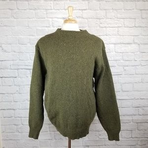 LL Bean Vintage Wool Crew Neck Pullover Sweater XL